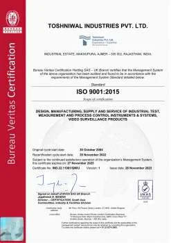 TIPL ISO 9001:2015​ Certificate